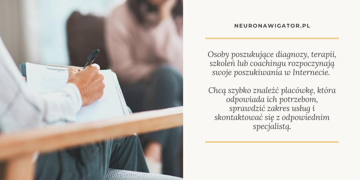 neuronawigator diagnoza autyzmu adhd audhd wyszukiwarka placówek